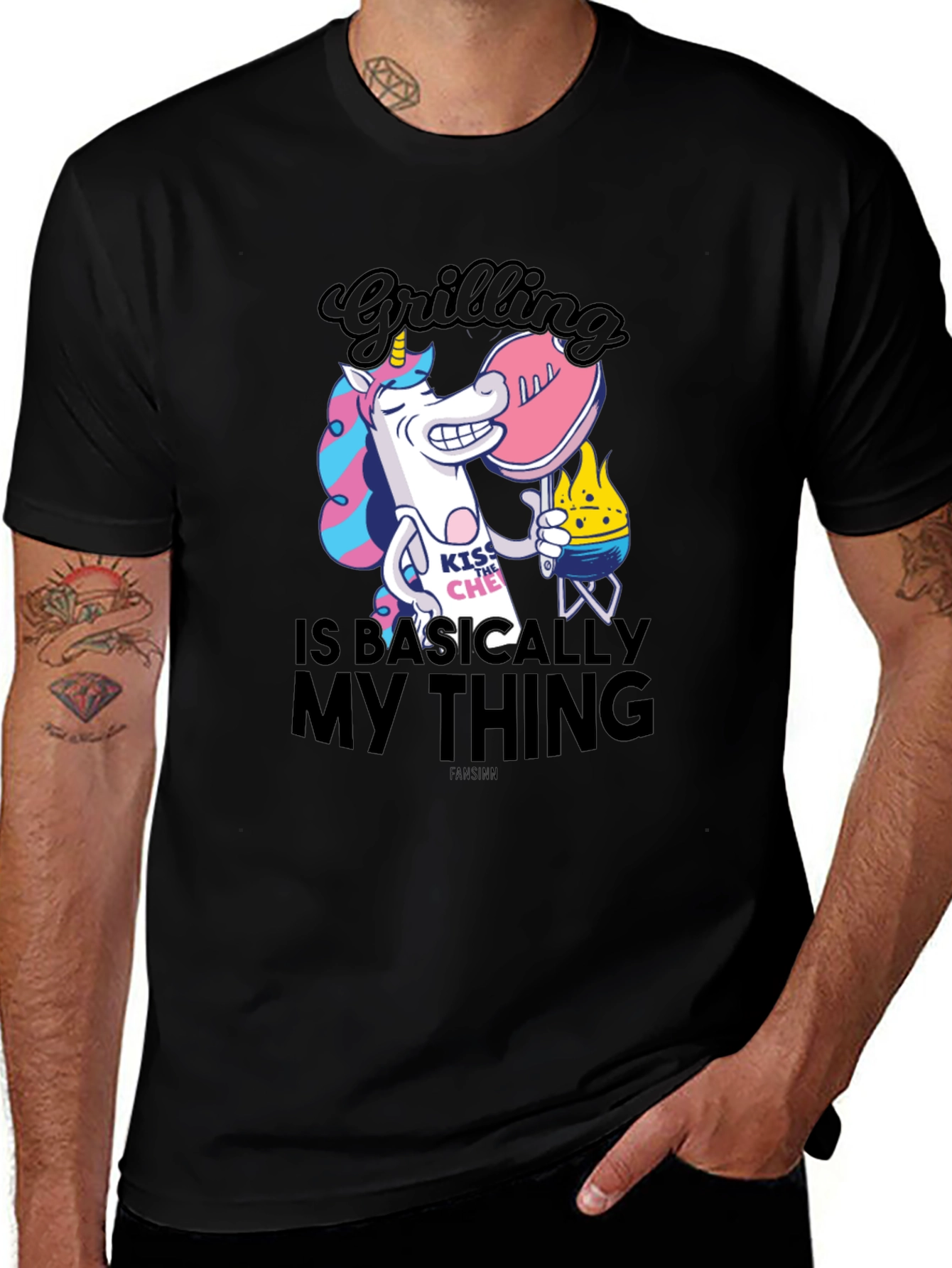 Funny Grilling Unicorn T-Shirt for BBQ Lovers