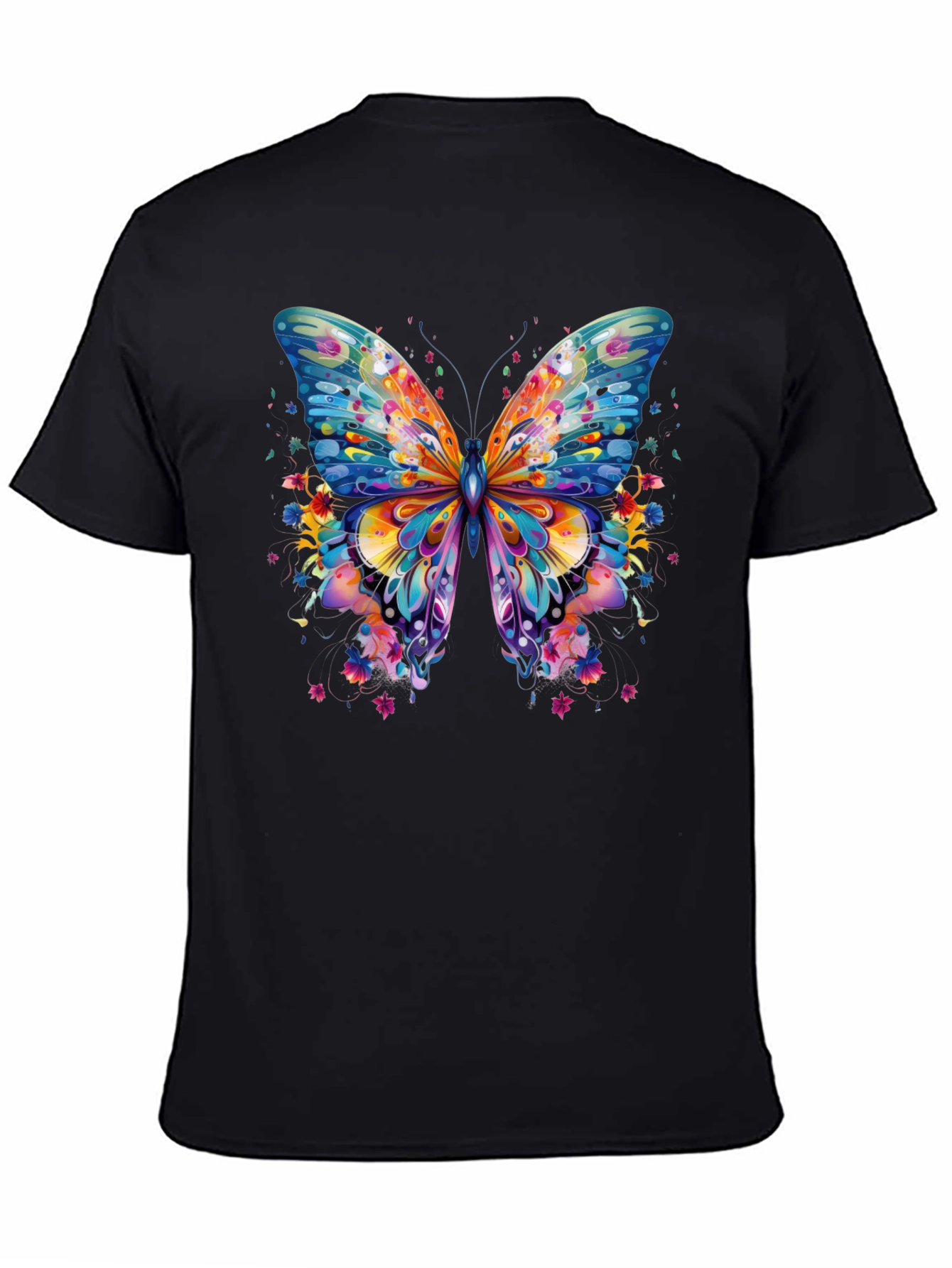 Butterfly Graphic Tee - Vibrant Colorful Design