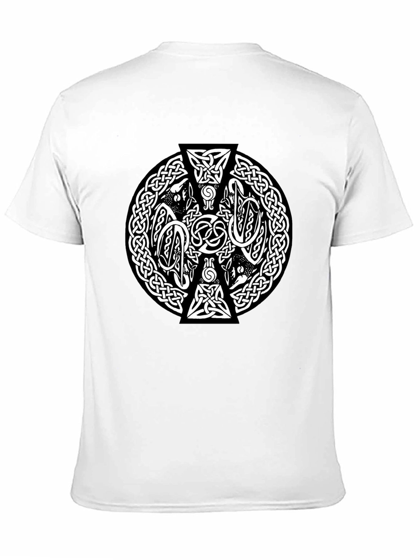 Celtic Knot Wolf T-Shirt - Black