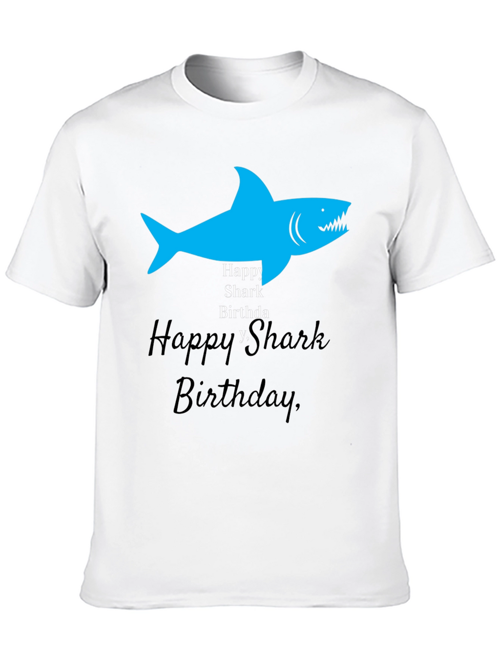 Happy Shark Birthday Graphic Tee