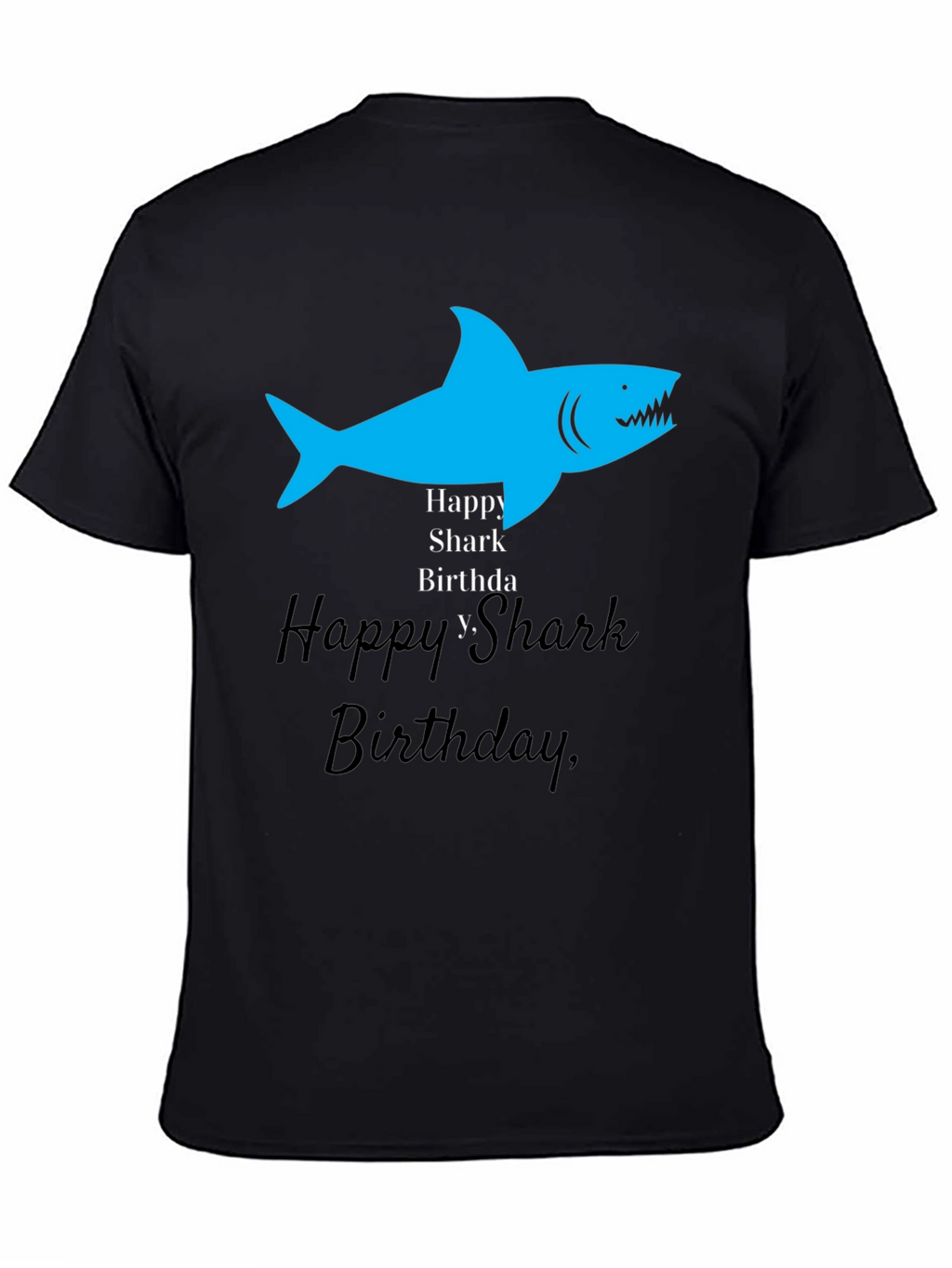 Happy Shark Birthday Graphic Tee