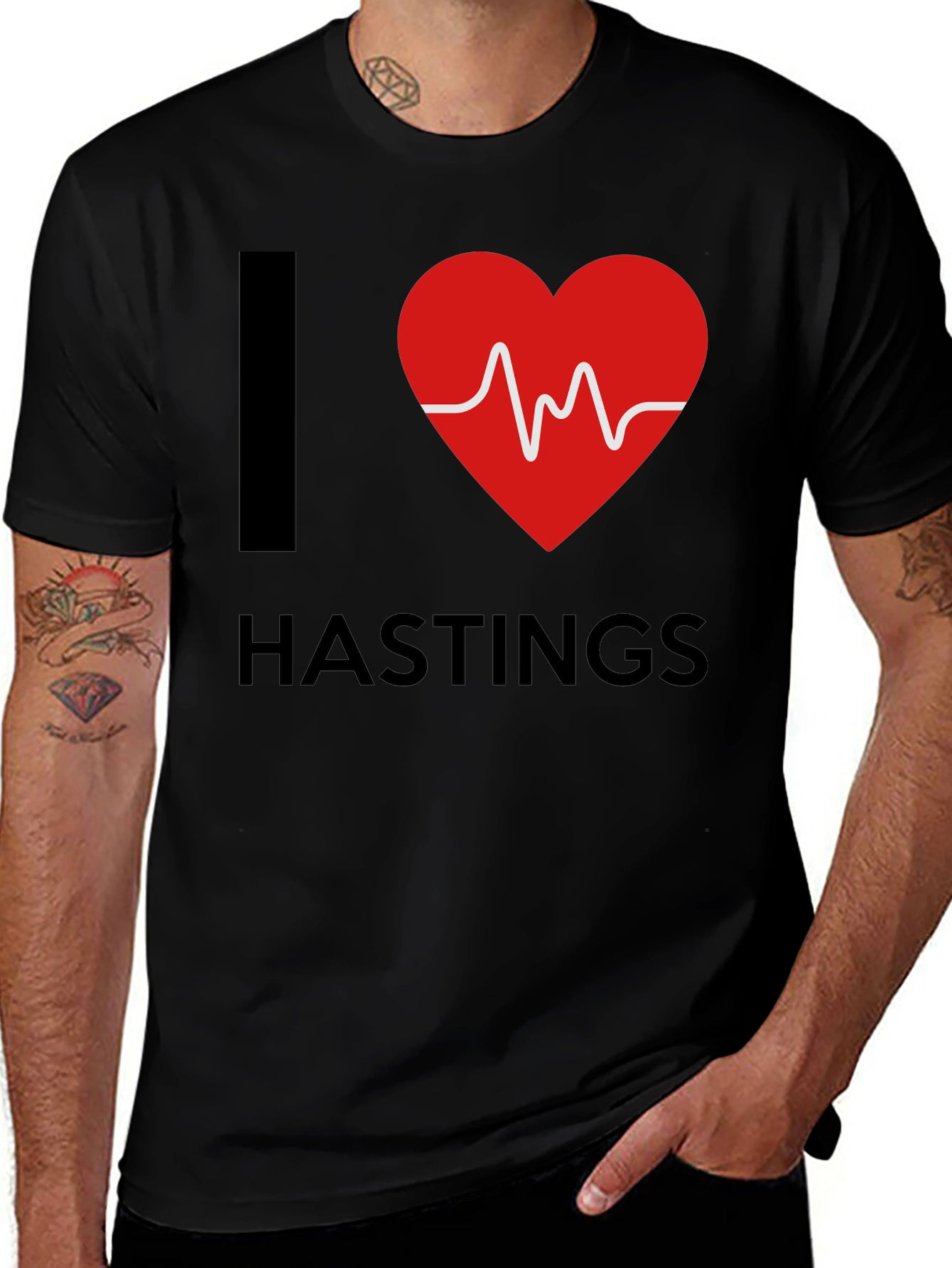 I Heart Hastings T-Shirt - Black