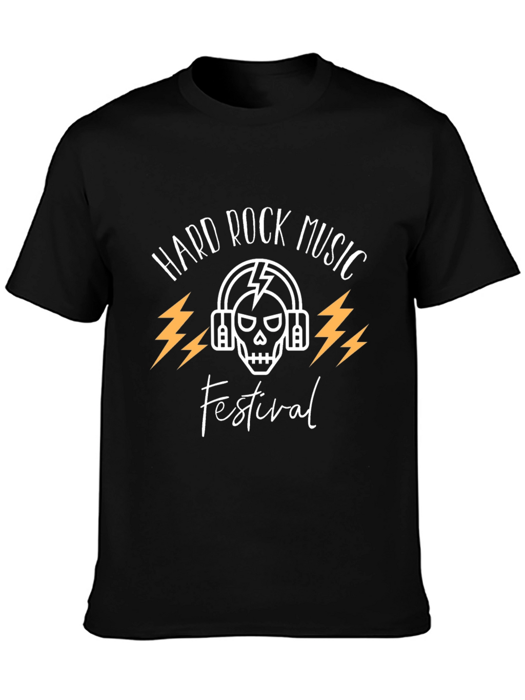 Hard Rock Music Festival Black Graphic T-Shirt