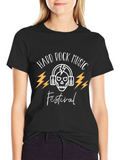 Hard Rock Music Festival Black Graphic T-Shirt