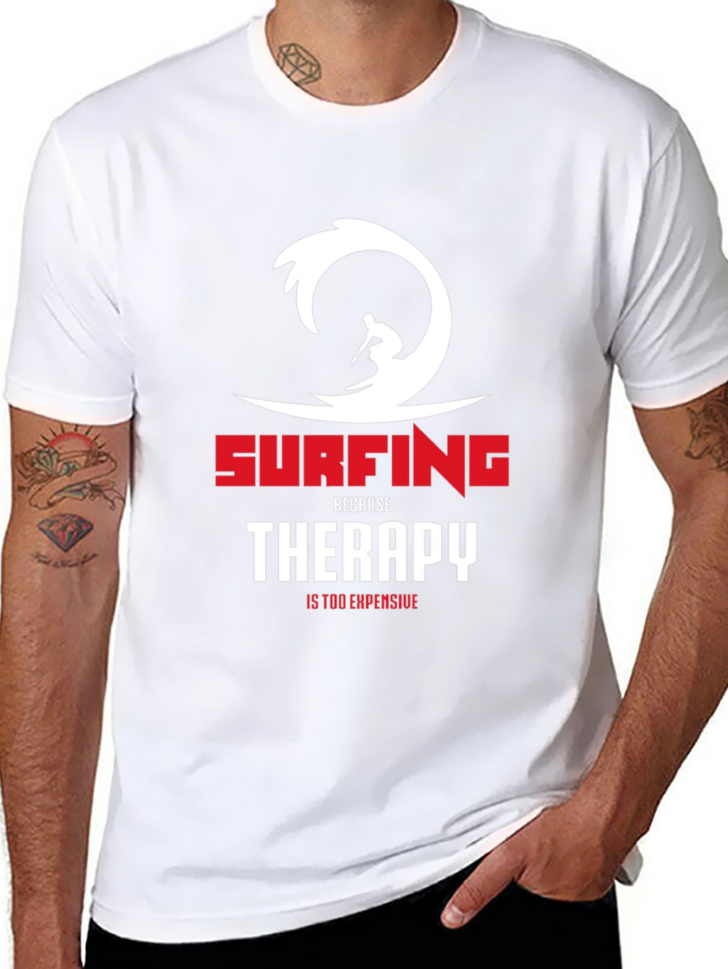 Surfing Therapy Graphic T-Shirt