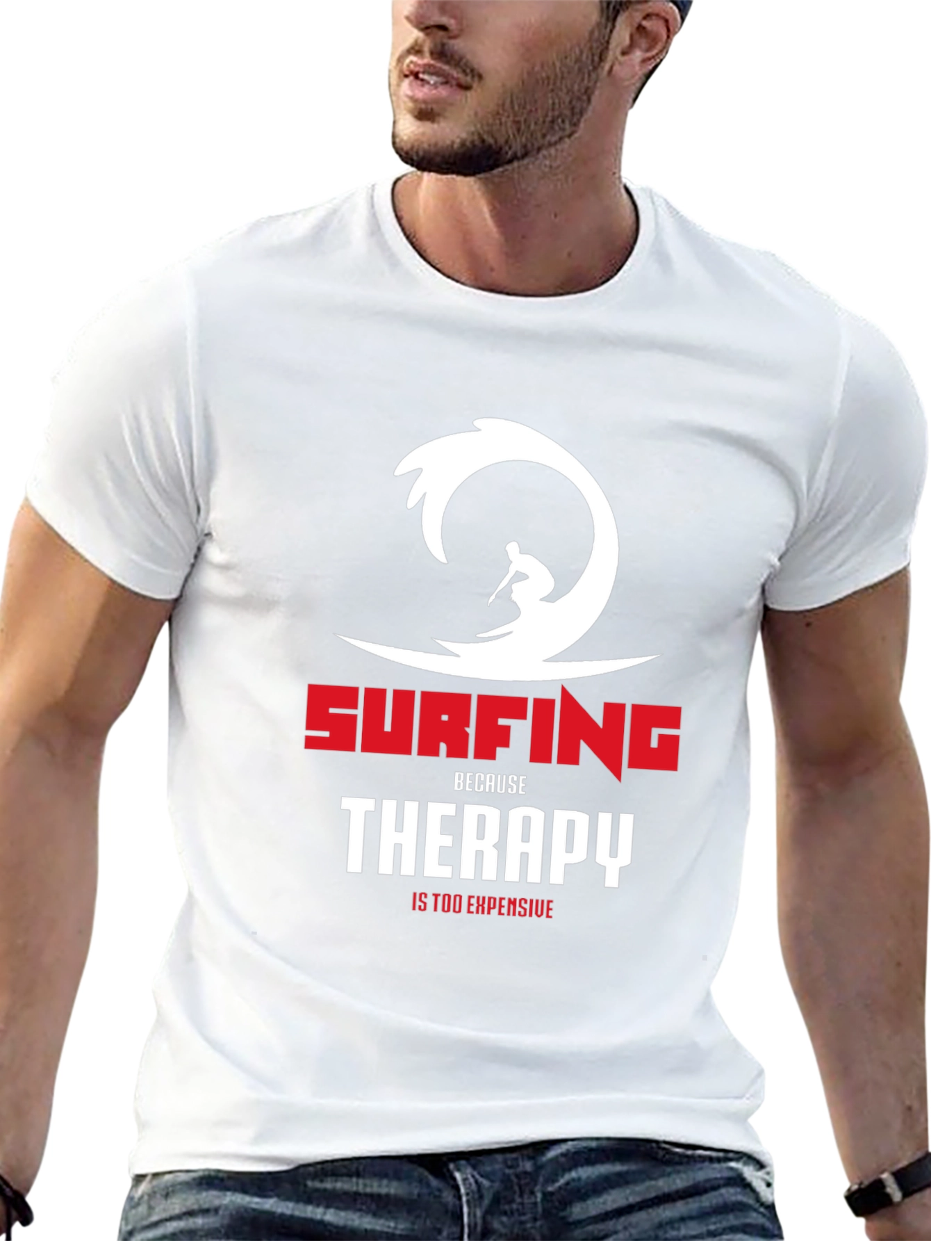 Surfing Therapy Graphic T-Shirt