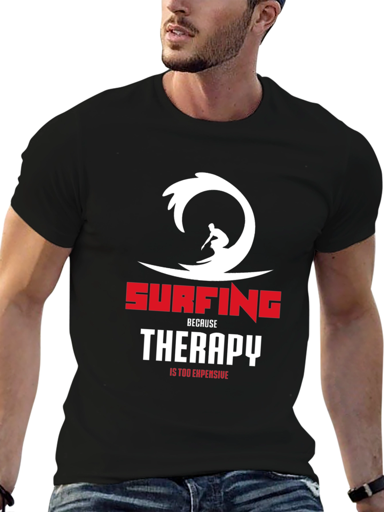 Surfing Therapy Graphic T-Shirt
