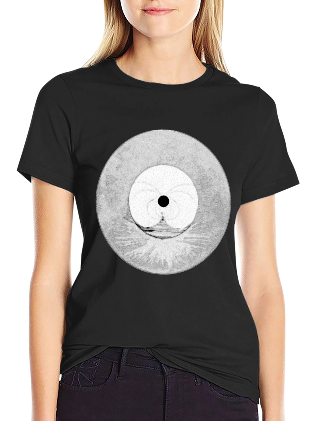 Mens Graphic Tee - Abstract Moon Design