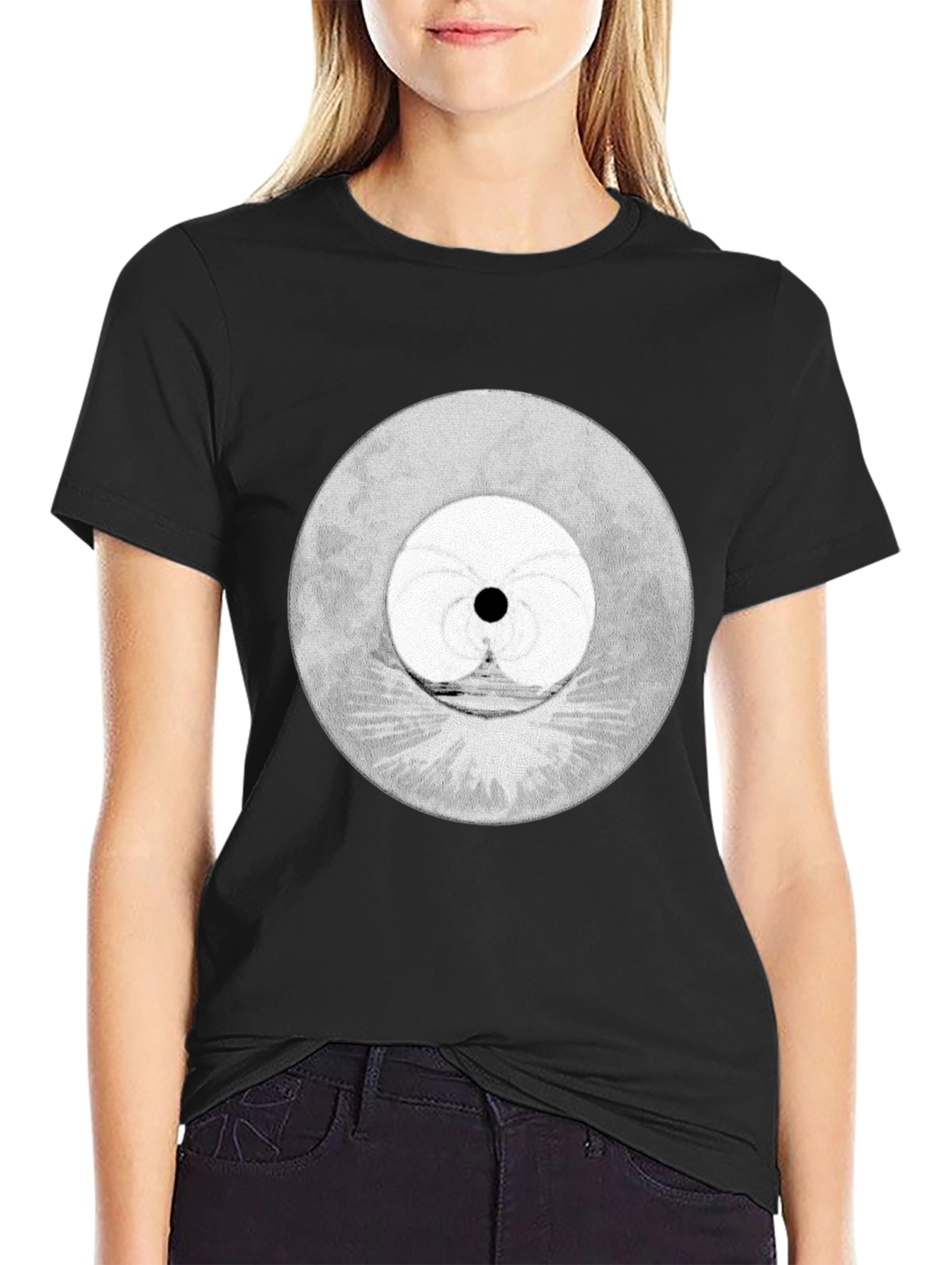 Mens Graphic Tee - Abstract Moon Design