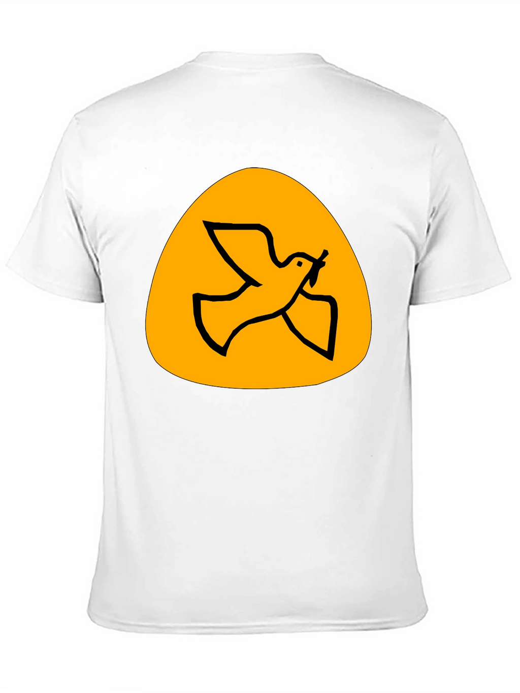 Peace Dove Graphic Tee - Black Cotton T-Shirt