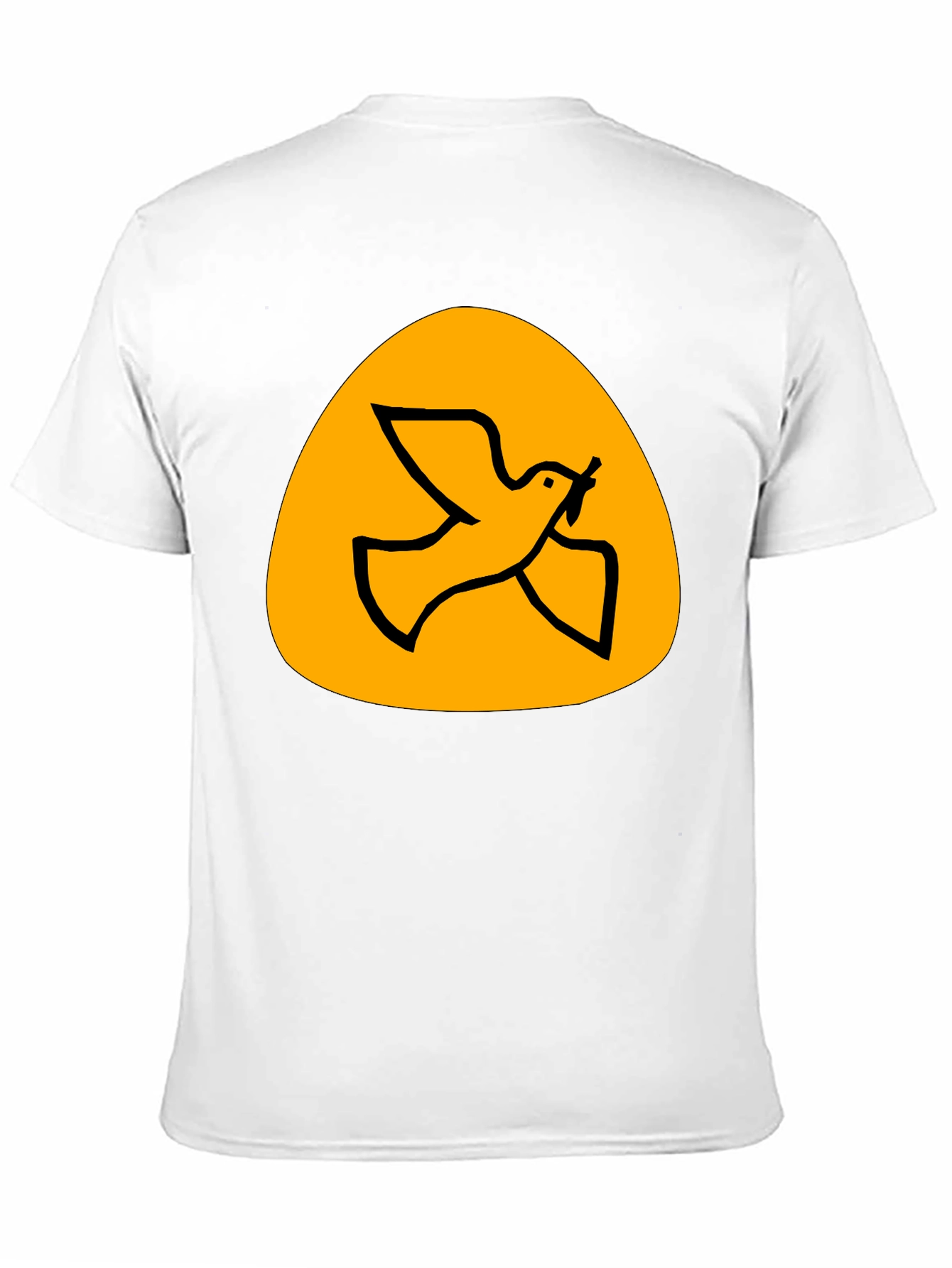 Peace Dove Graphic Tee - Black Cotton T-Shirt