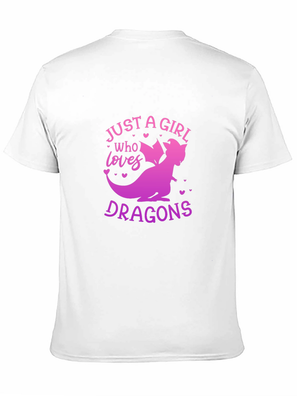 Girl Who Loves Dragons Graphic T-Shirt