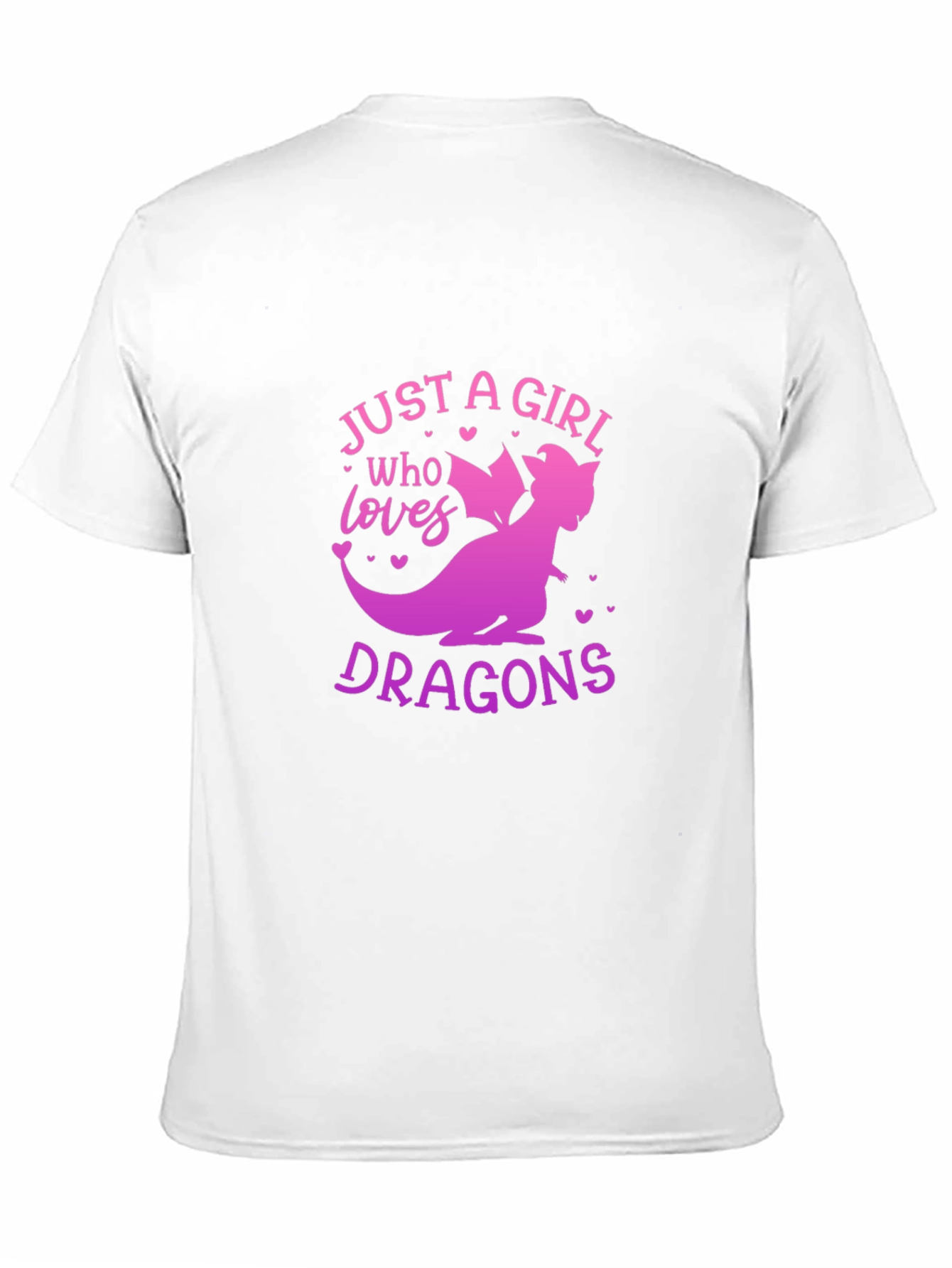 Girl Who Loves Dragons Graphic T-Shirt