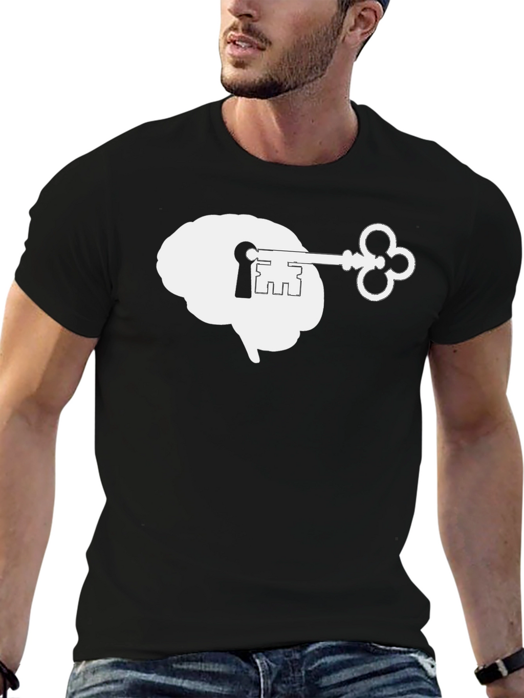 Brain Key T-Shirt - Unlock Your Mind