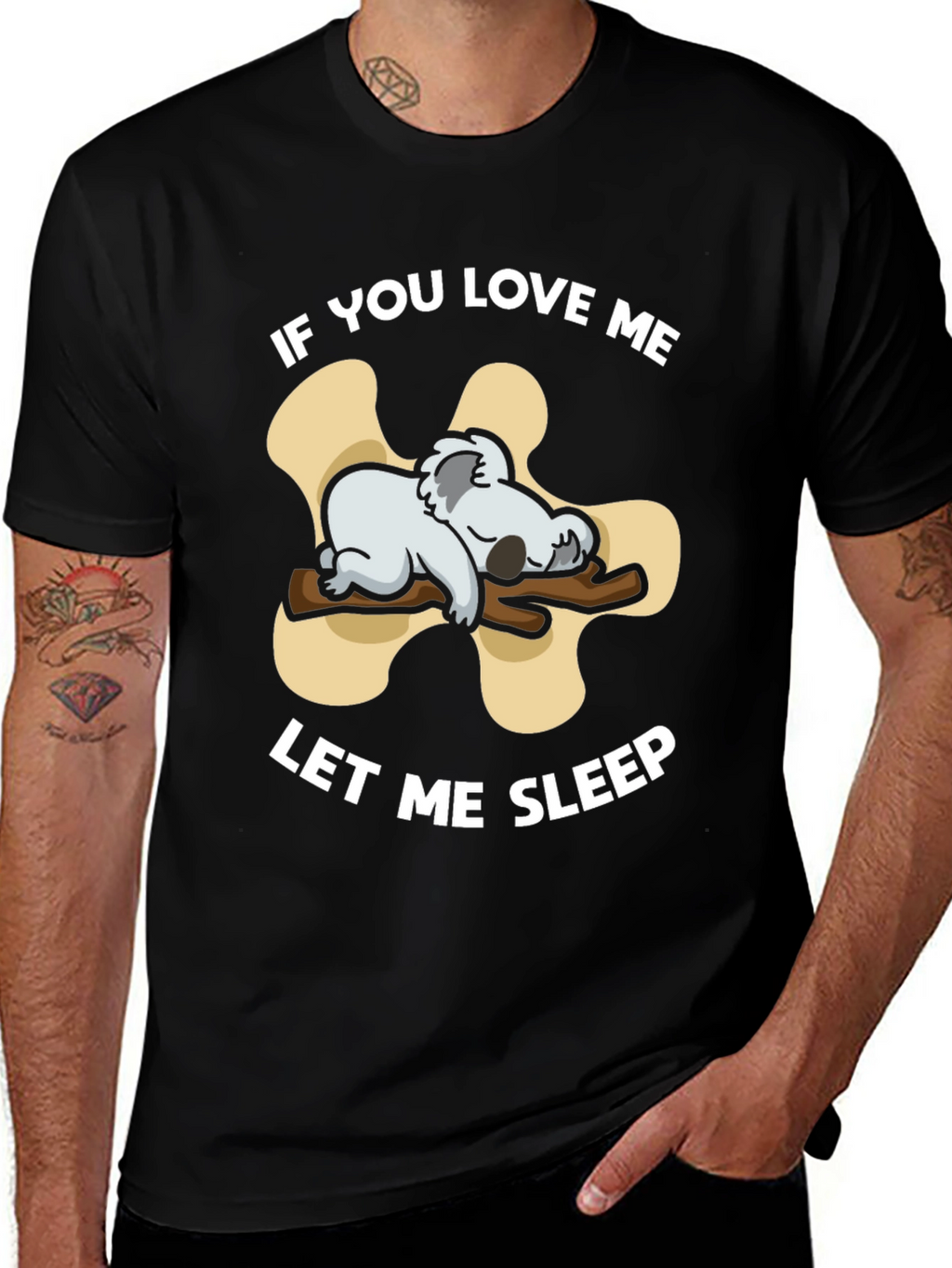 Koala Let Me Sleep Graphic T-Shirt
