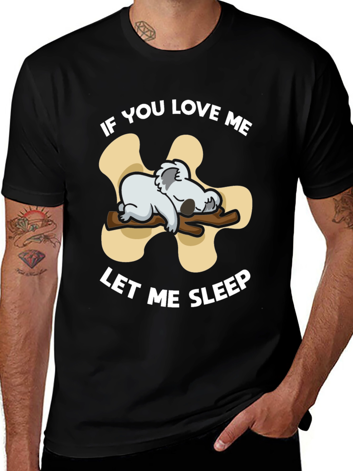 Koala Let Me Sleep Graphic T-Shirt