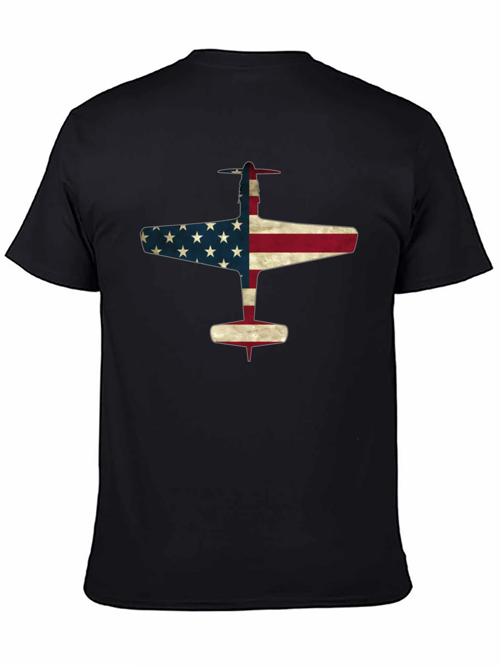 American Flag Airplane T-Shirt