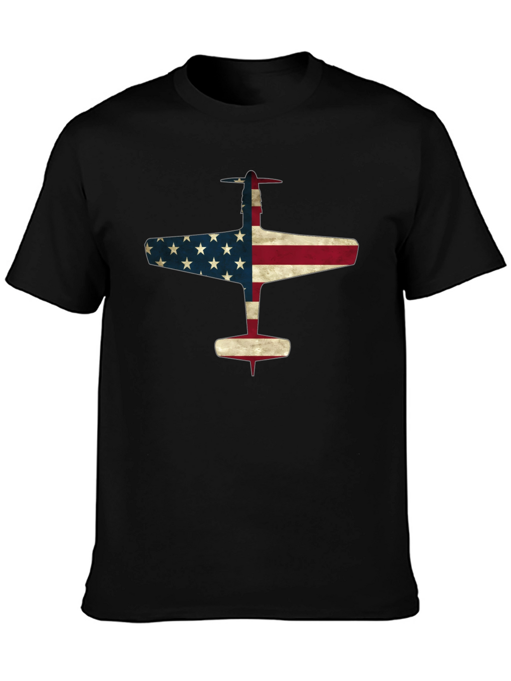 American Flag Airplane T-Shirt