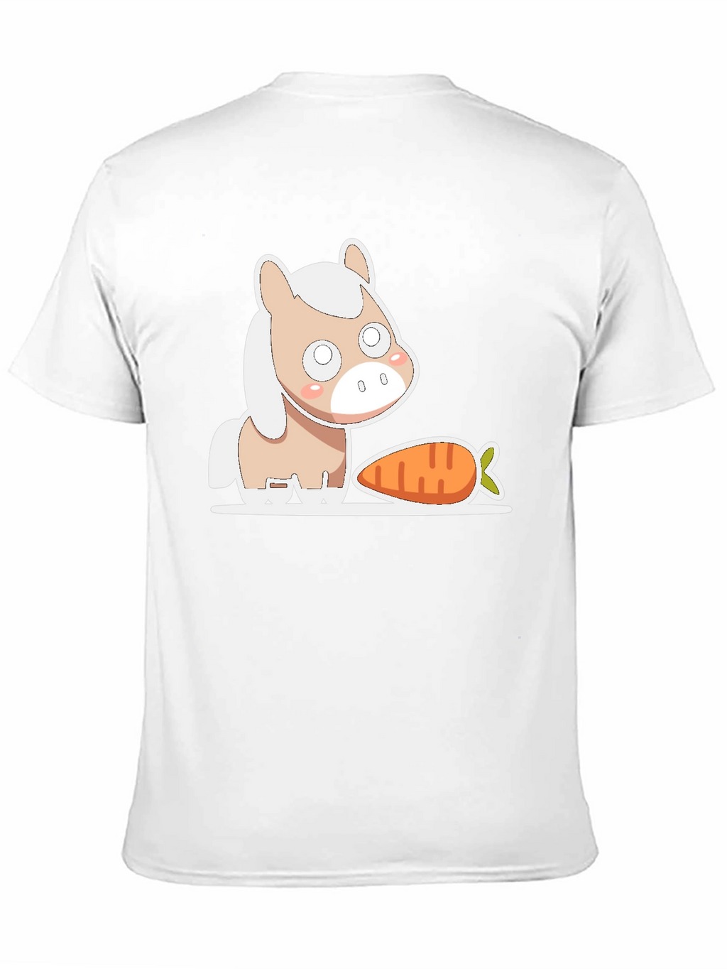Cute Horse and Carrot Graphic Tee