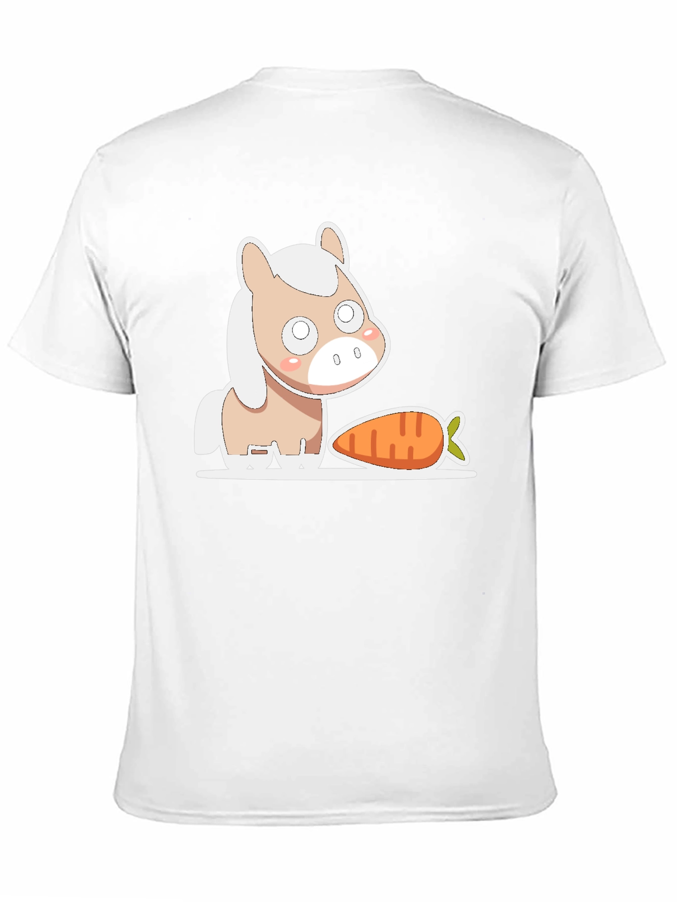 Cute Horse and Carrot Graphic Tee