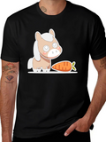 Cute Horse and Carrot Graphic Tee