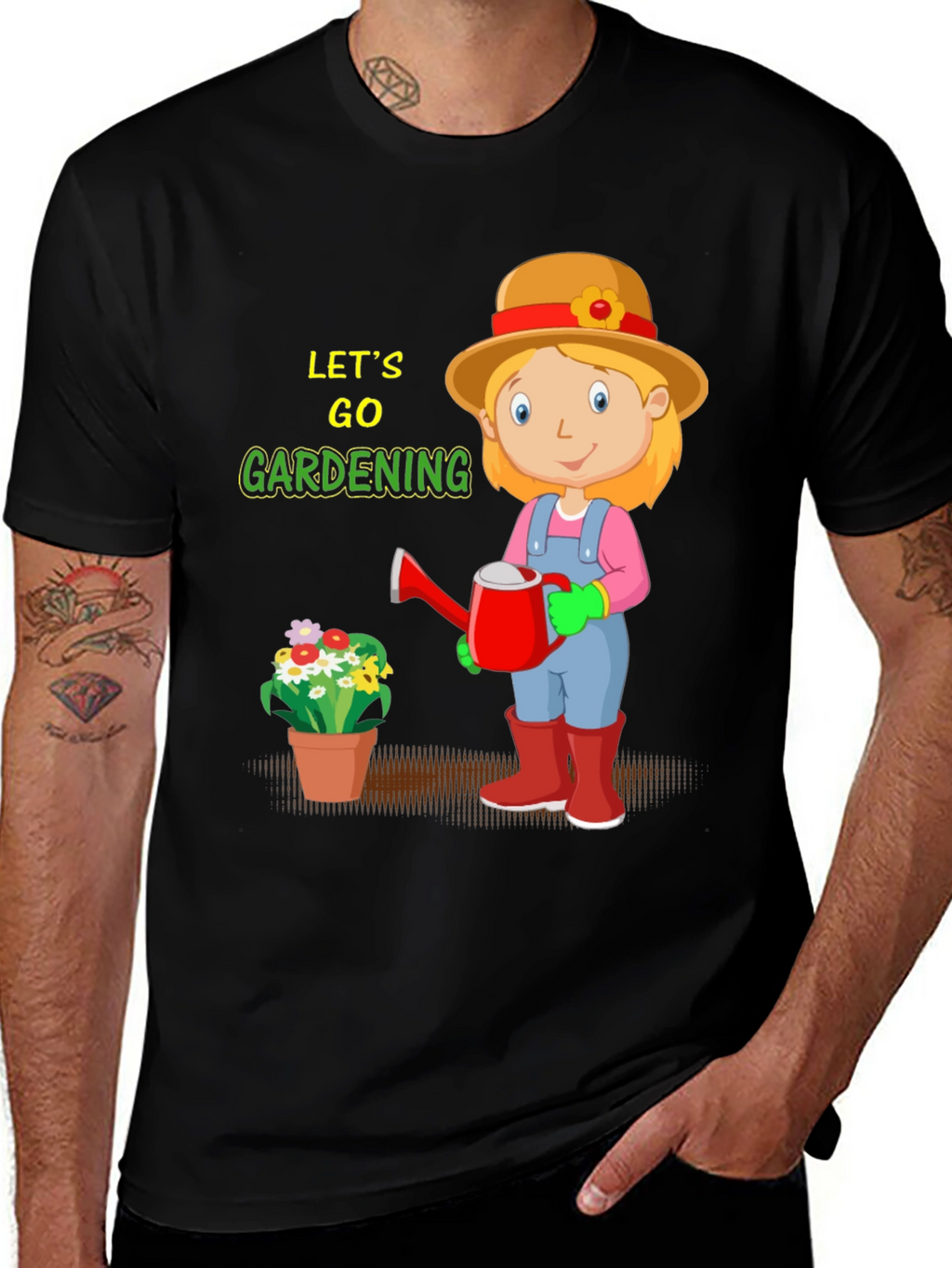 Gardening Cartoon Graphic Tee