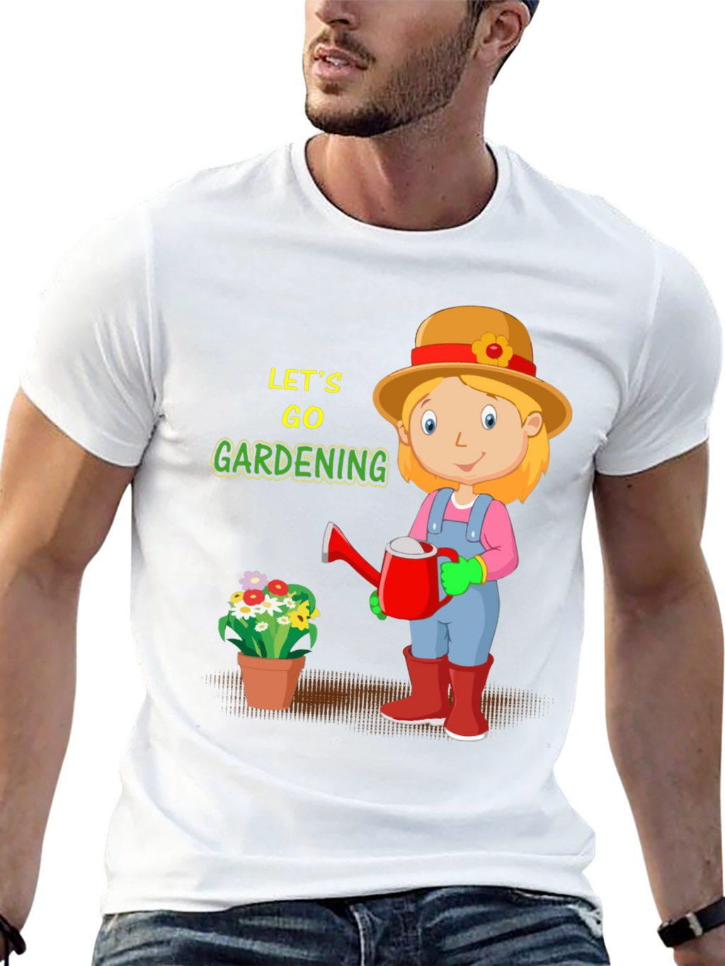 Gardening Cartoon Graphic Tee