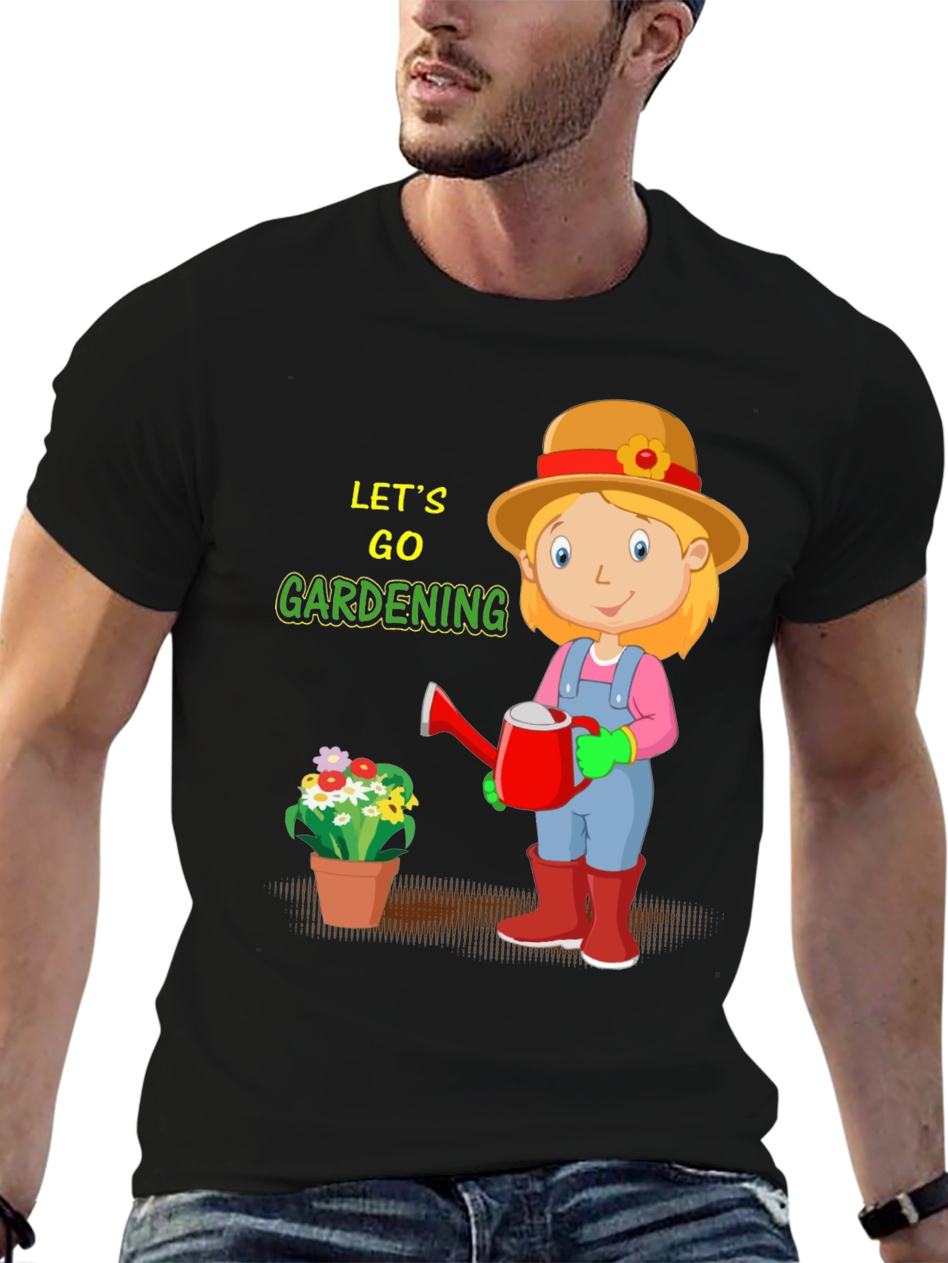 Gardening Cartoon Graphic Tee