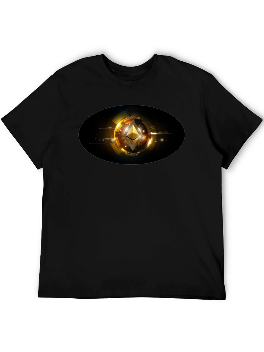 Ethereum Crypto Graphic Black T-Shirt