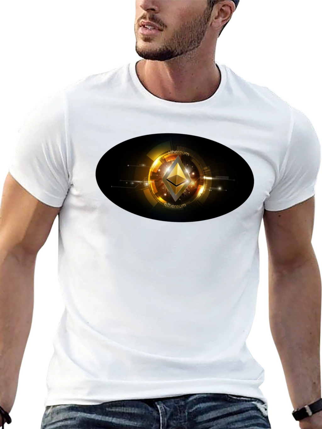 Ethereum Crypto Graphic Black T-Shirt