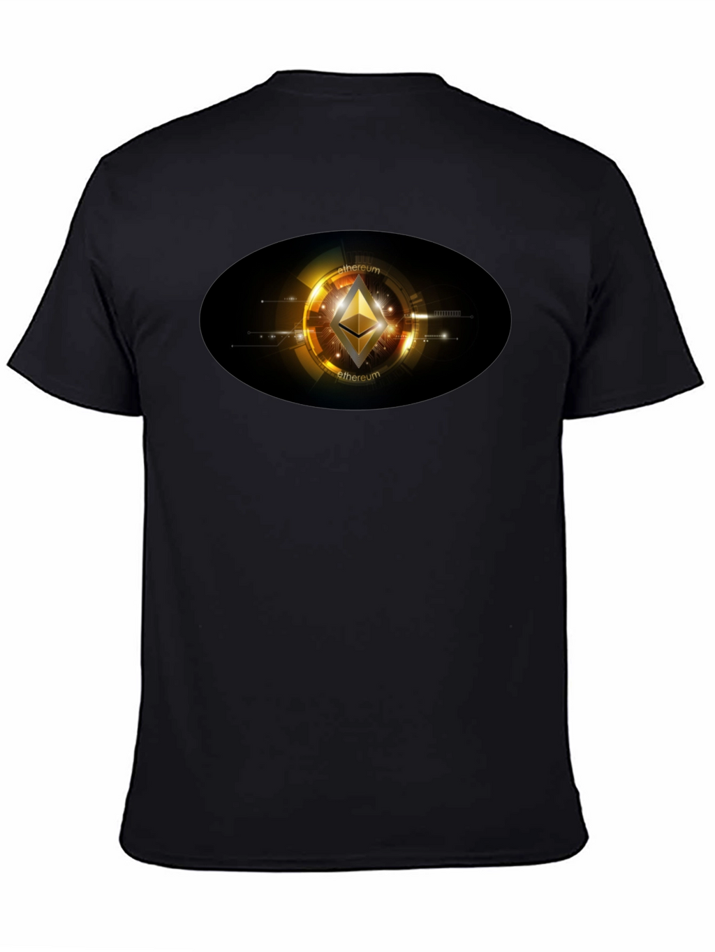 Ethereum Crypto Graphic Black T-Shirt