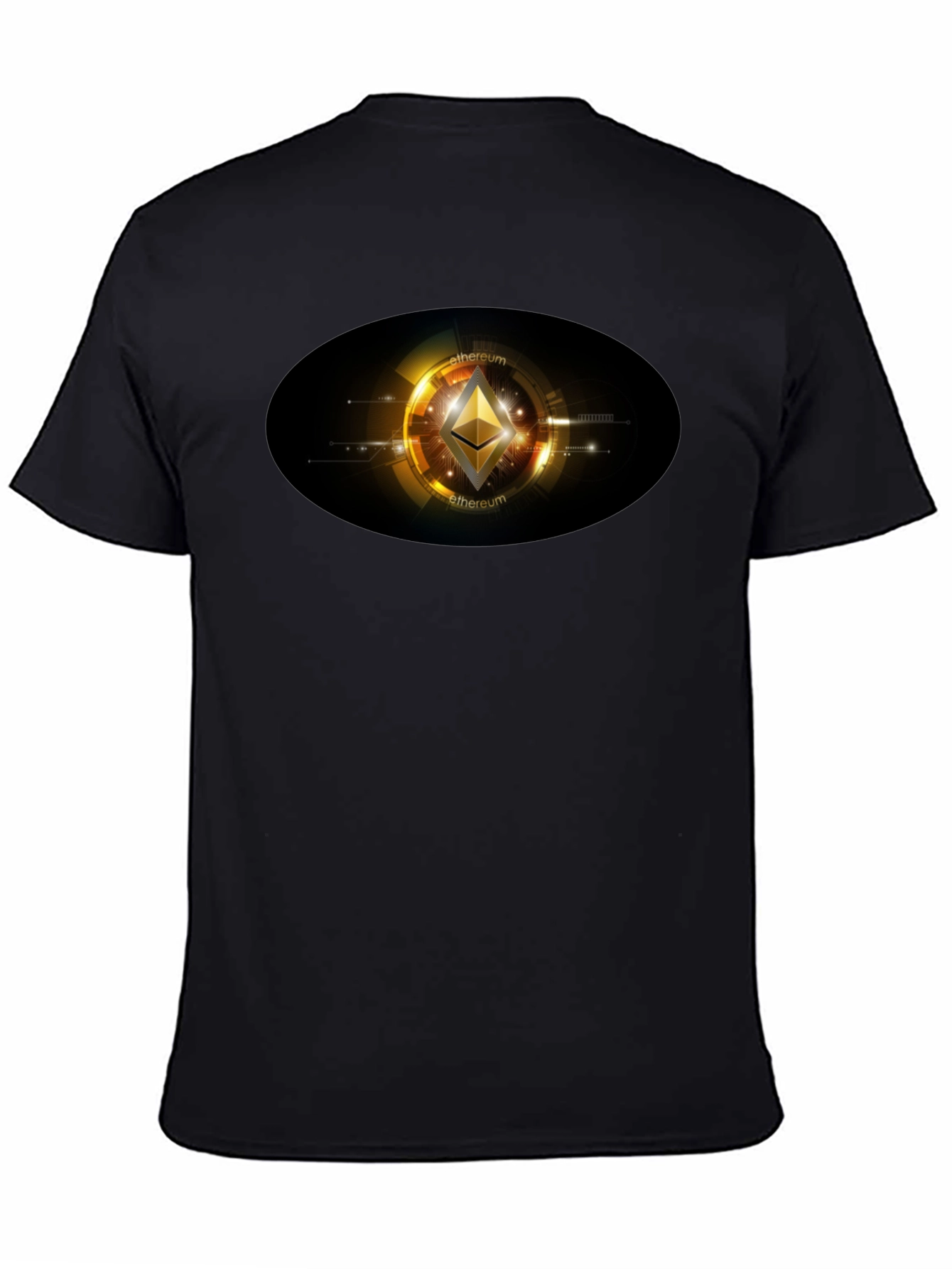 Ethereum Crypto Graphic Black T-Shirt