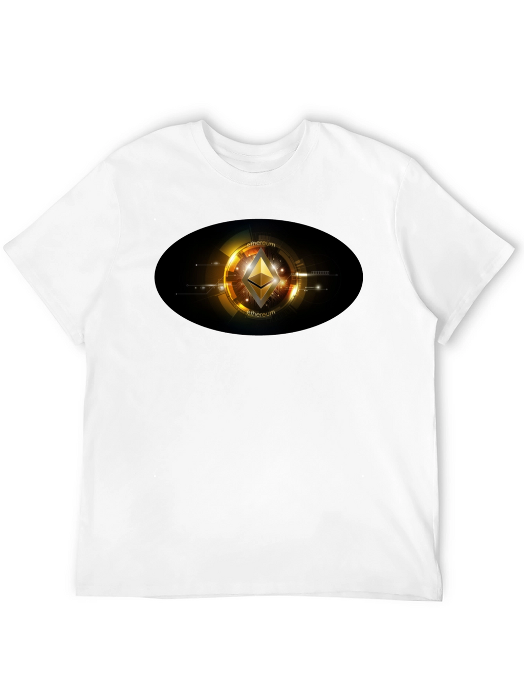 Ethereum Crypto Graphic Black T-Shirt