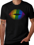 Rainbow Lips Graphic Tee - Pride Fashion