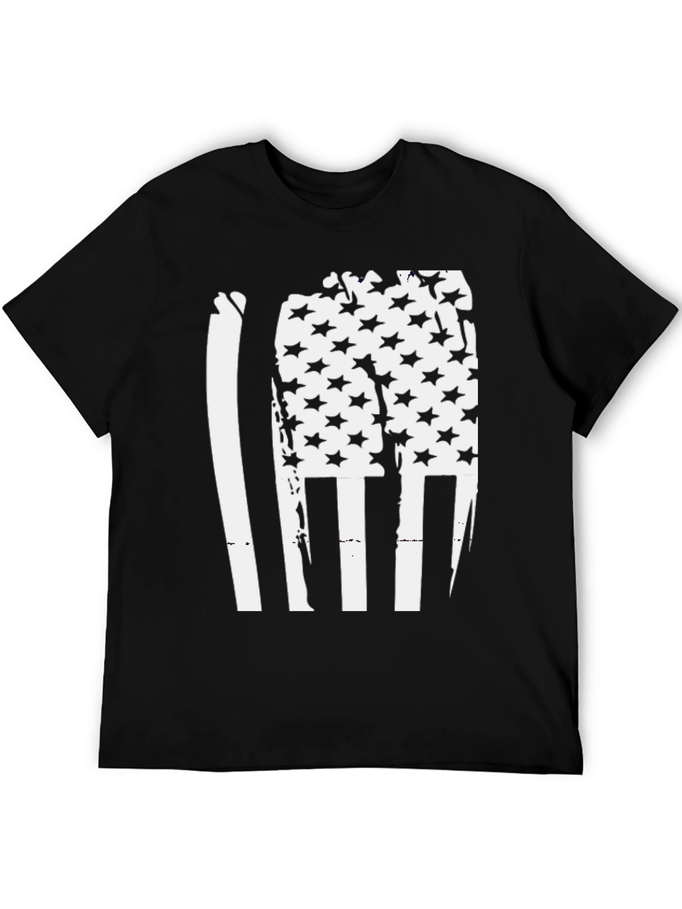 American Flag Distressed Graphic T-Shirt