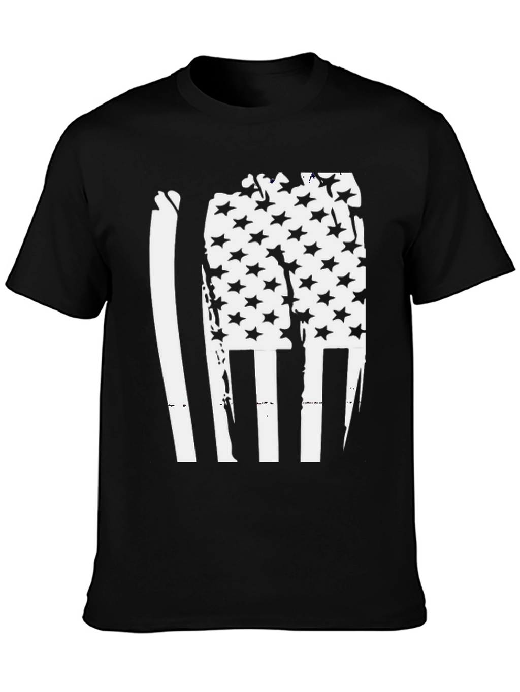 American Flag Distressed Graphic T-Shirt