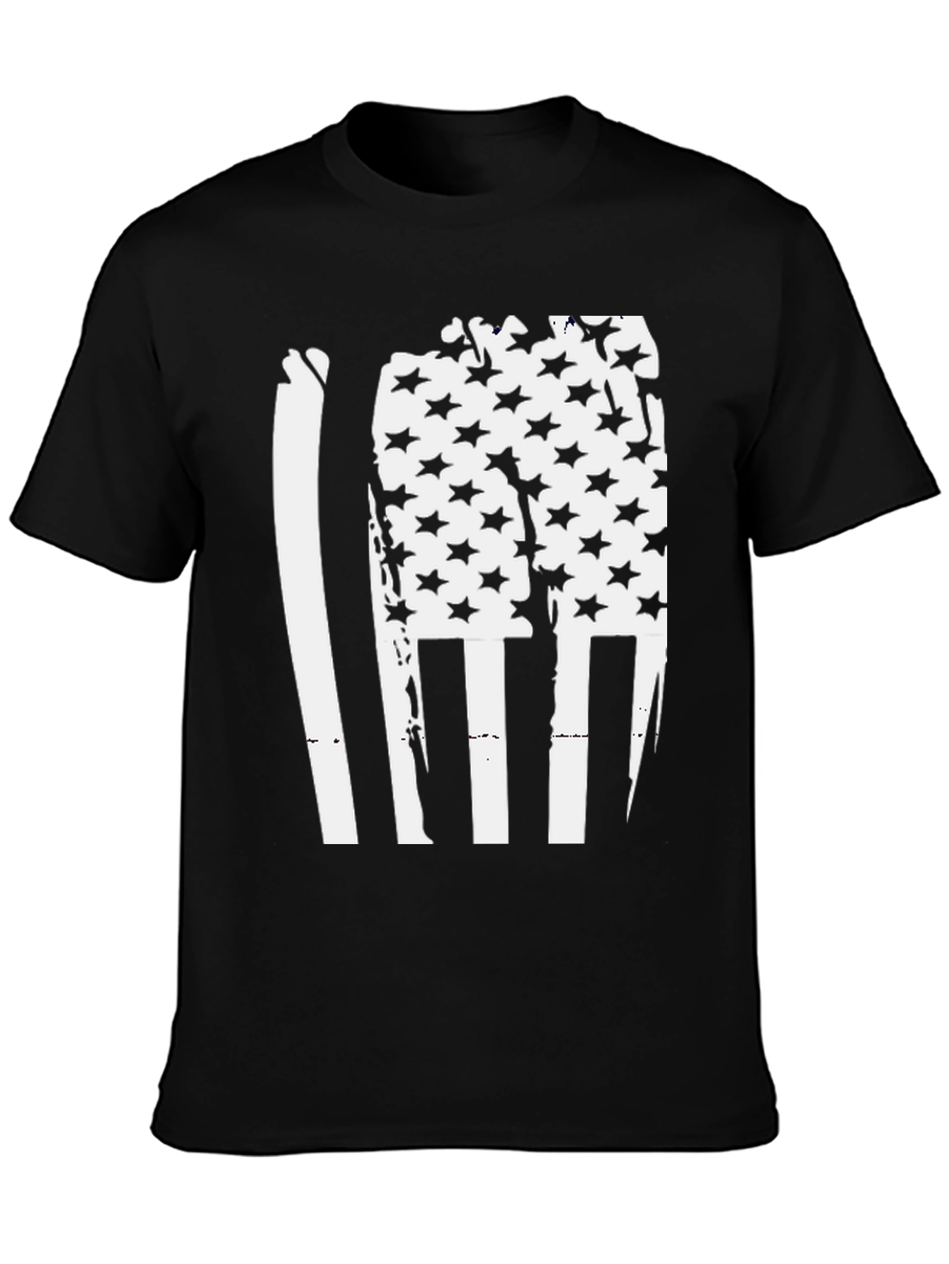 American Flag Distressed Graphic T-Shirt
