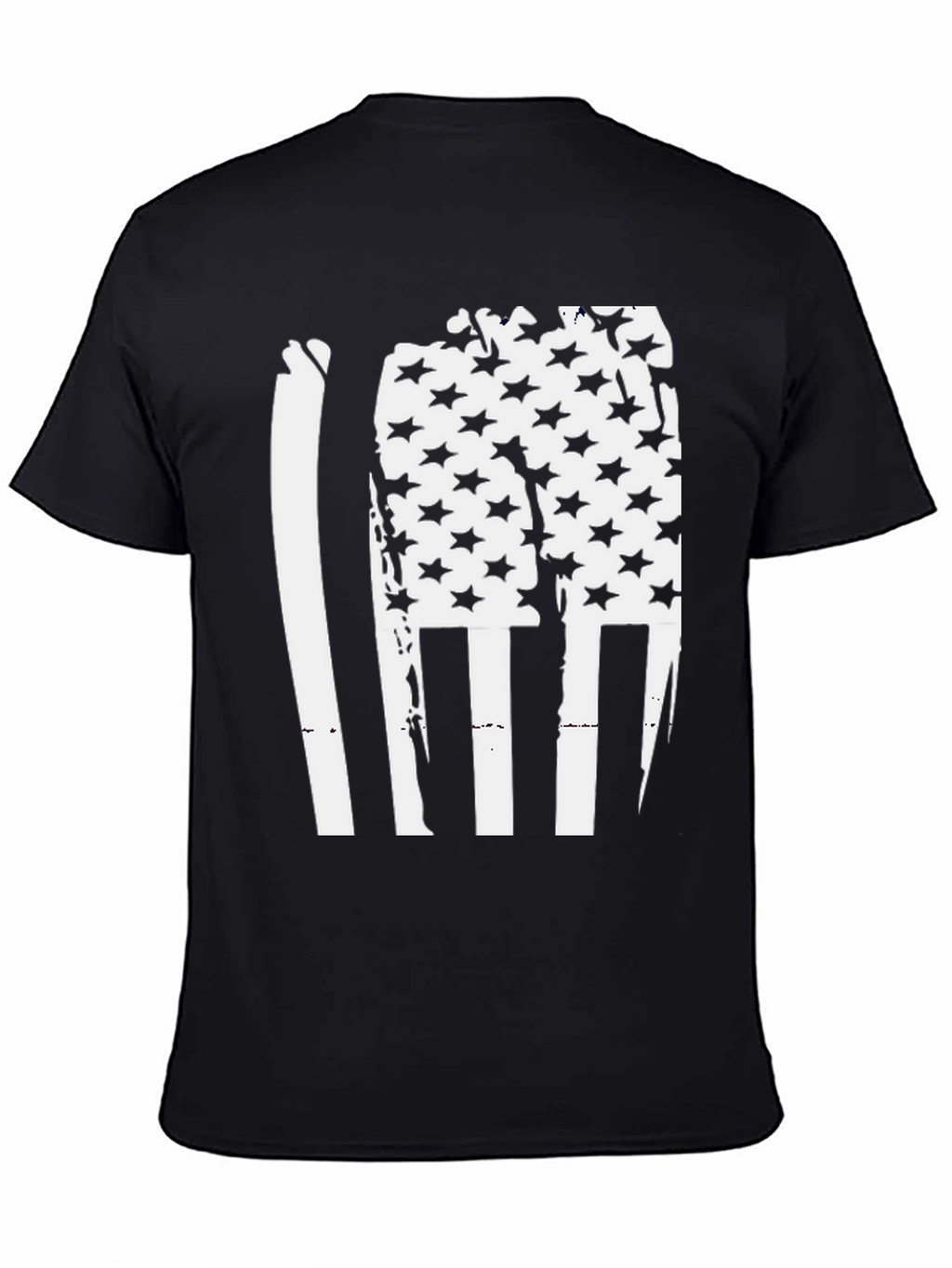 American Flag Distressed Graphic T-Shirt
