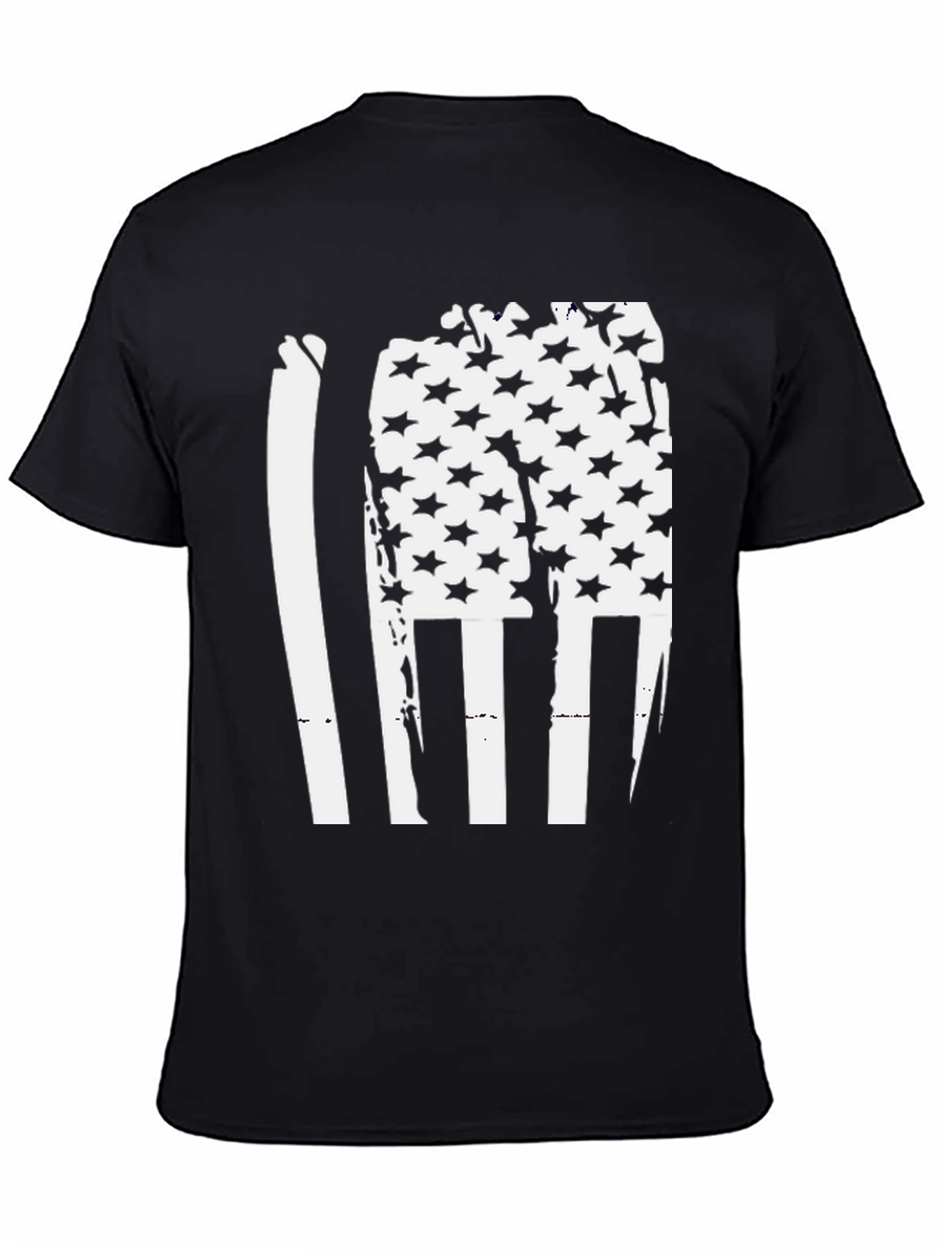 American Flag Distressed Graphic T-Shirt