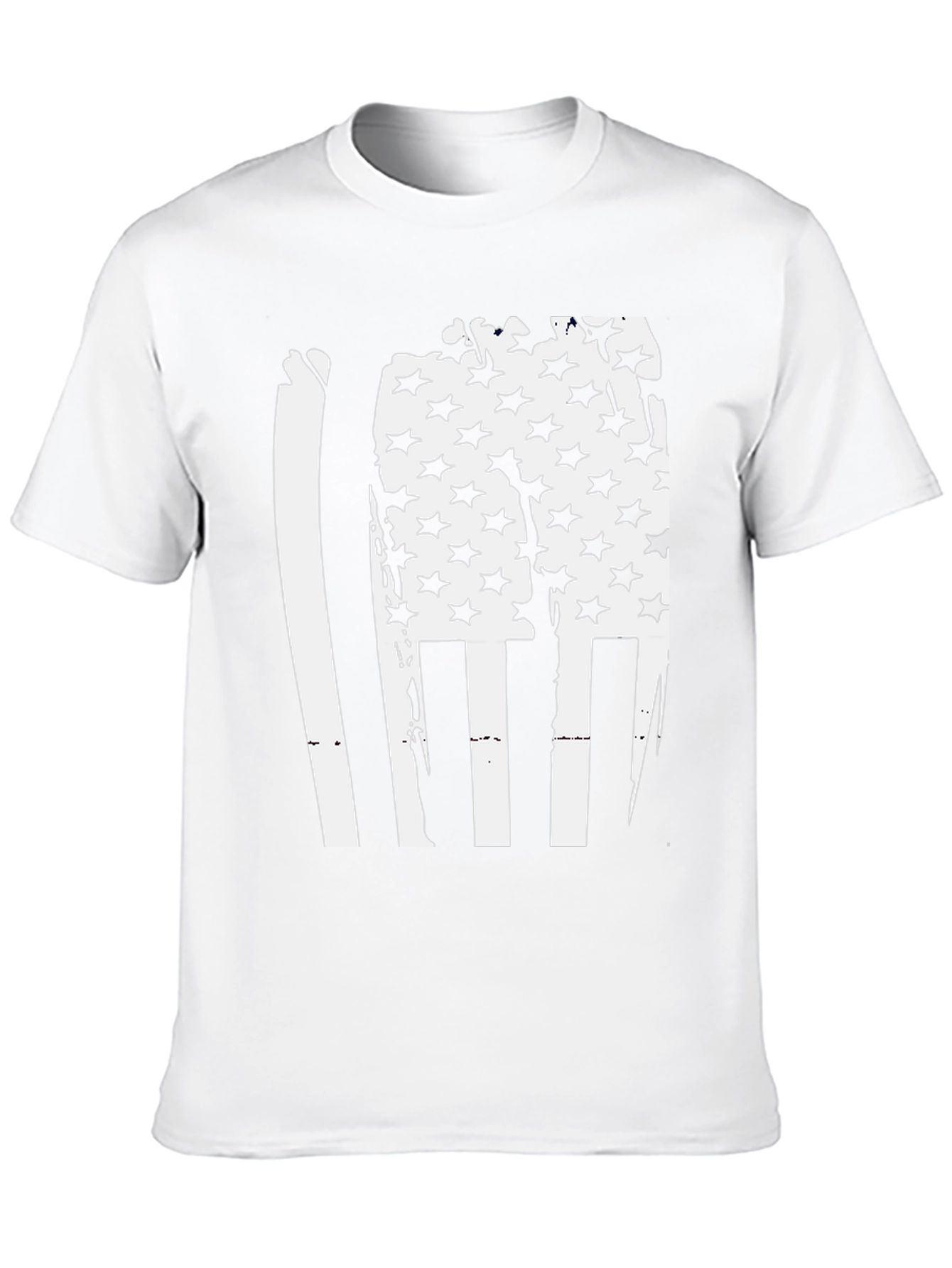 American Flag Distressed Graphic T-Shirt