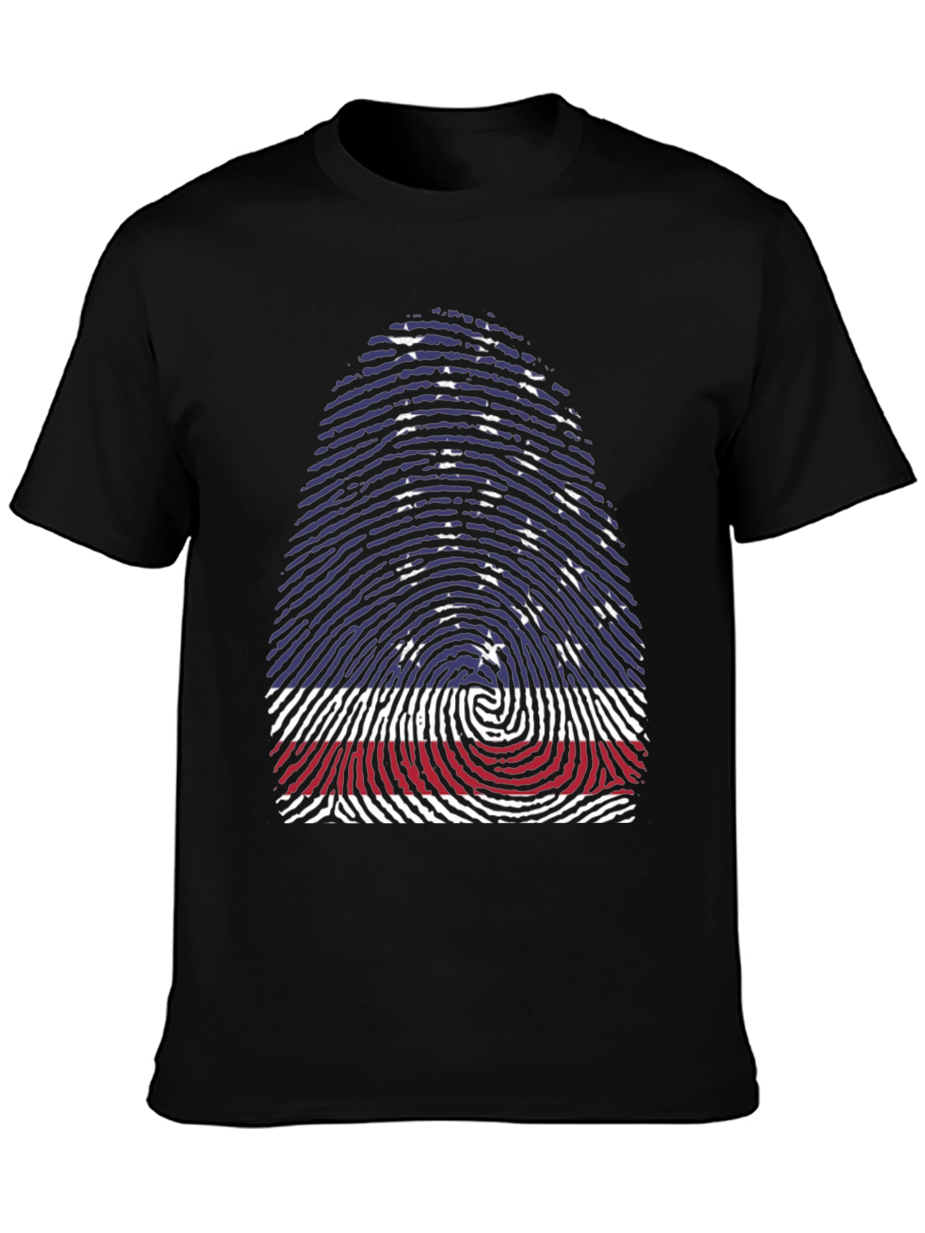 Patriotic Fingerprint Graphic Tee