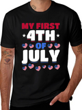 My First 4th of July Patriotic Graphic T-Shirt
