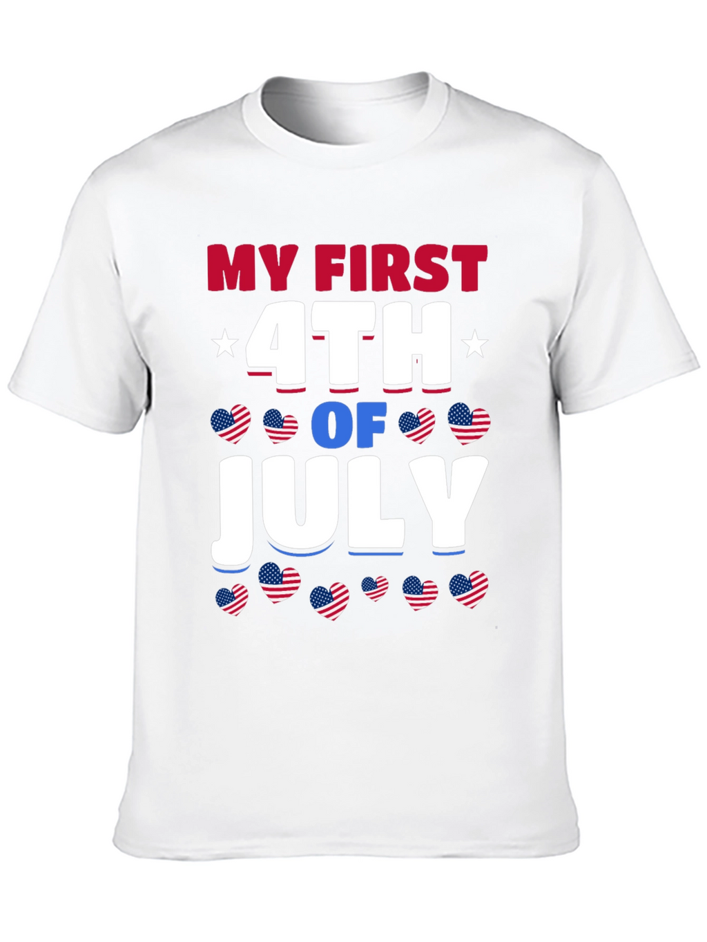 My First 4th of July Patriotic Graphic T-Shirt
