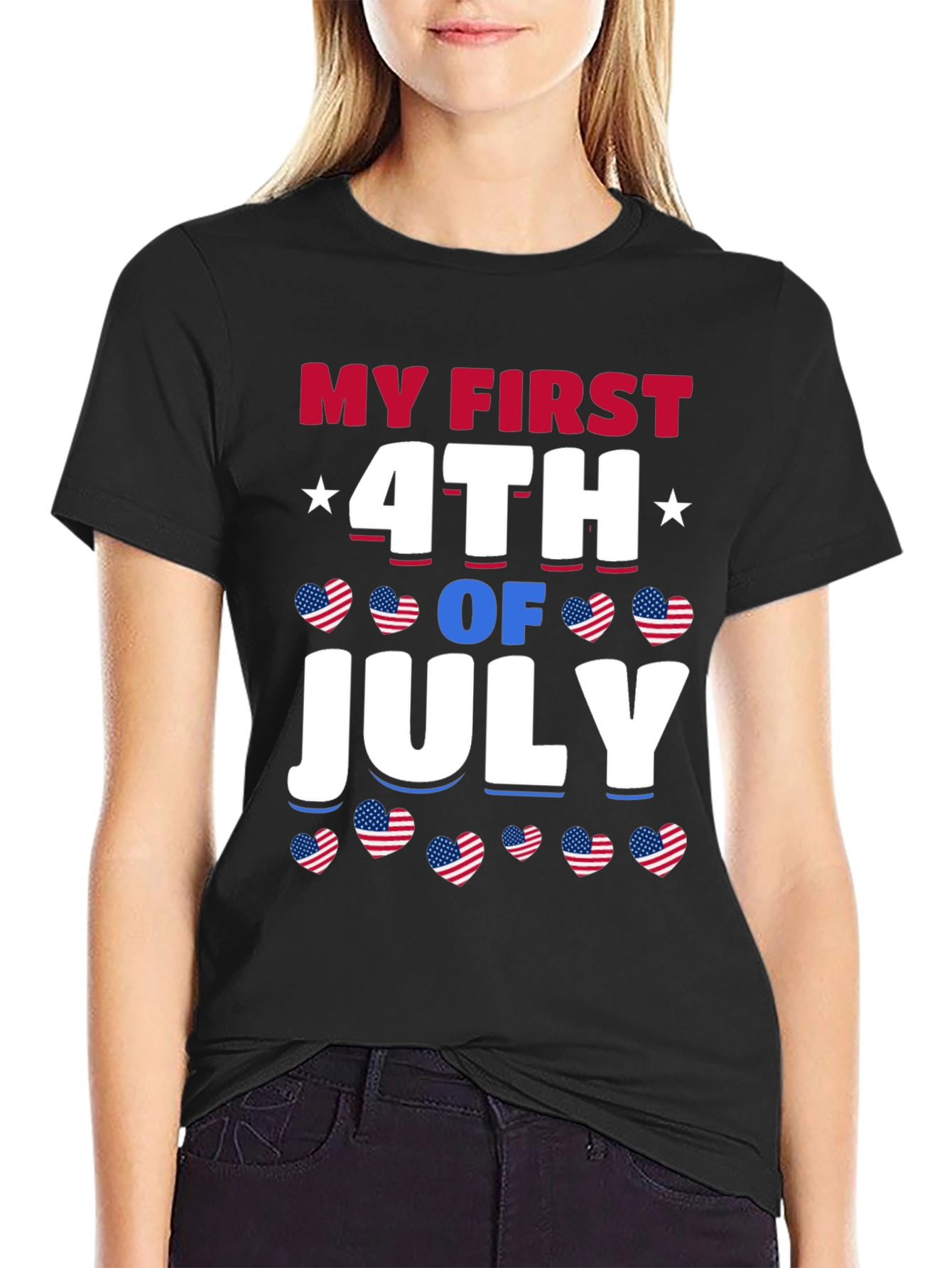 My First 4th of July Patriotic Graphic T-Shirt