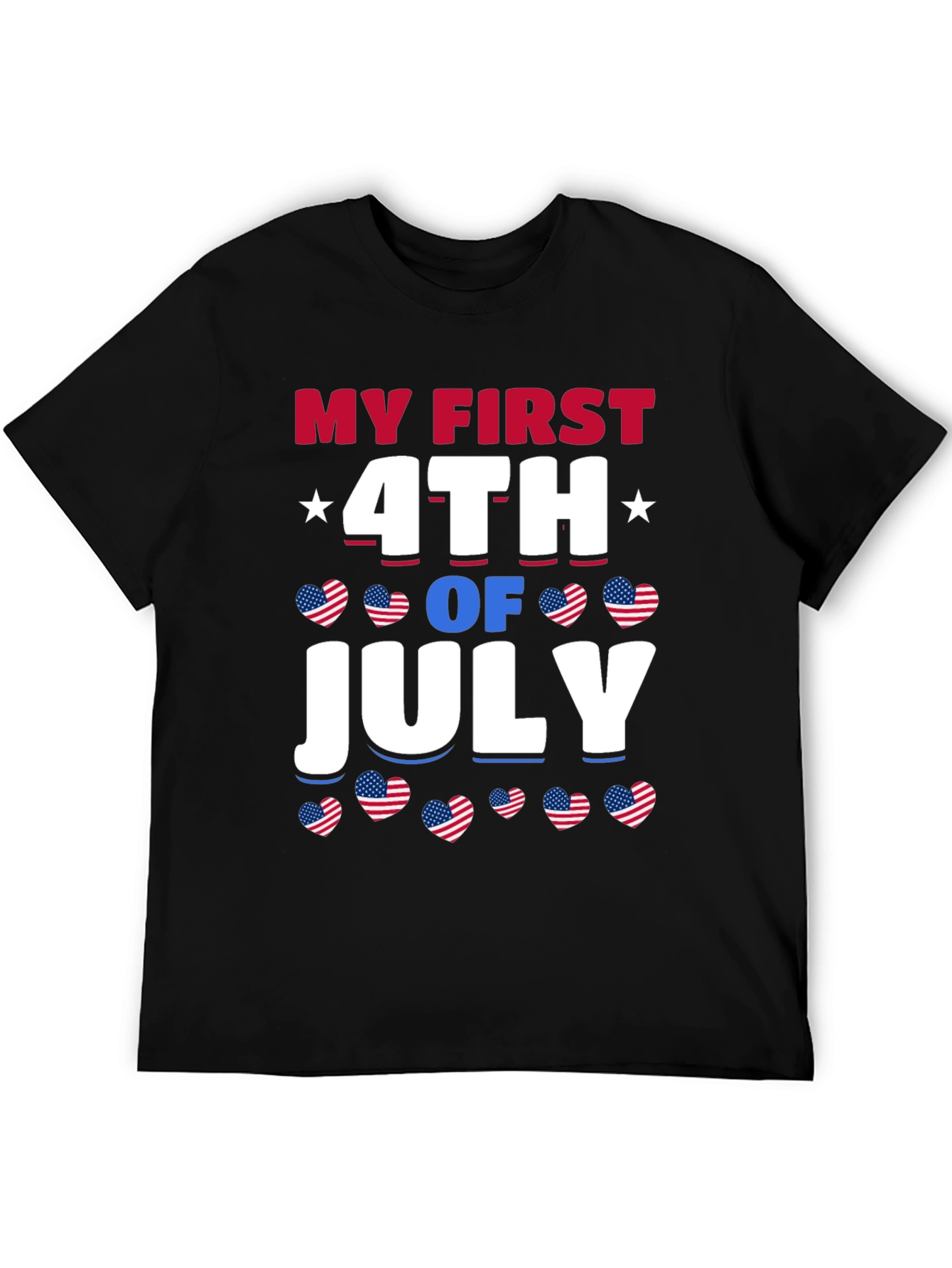 My First 4th of July Patriotic Graphic T-Shirt