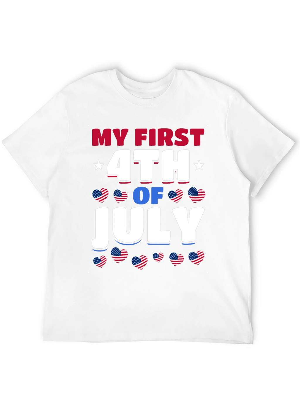 My First 4th of July Patriotic Graphic T-Shirt