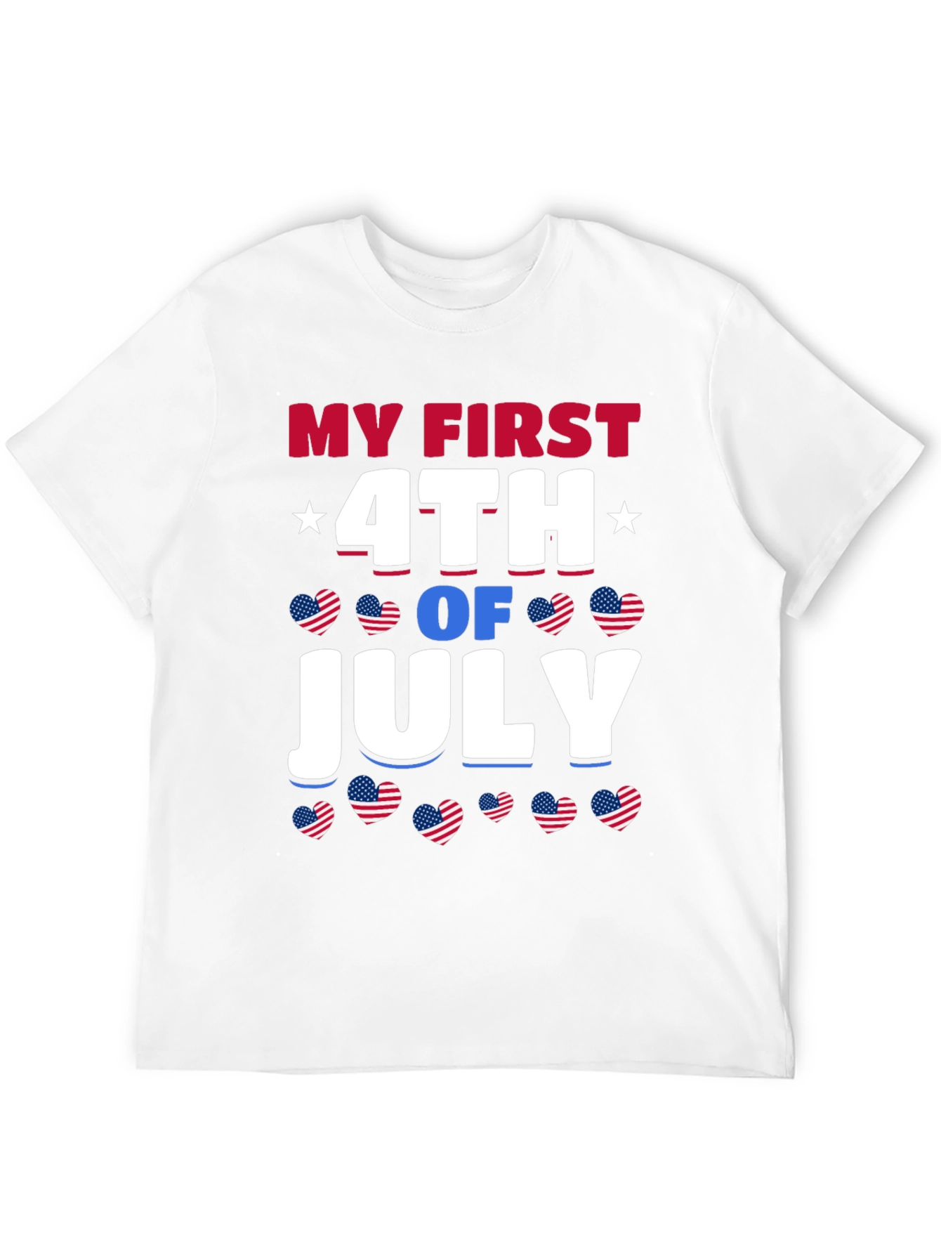 My First 4th of July Patriotic Graphic T-Shirt