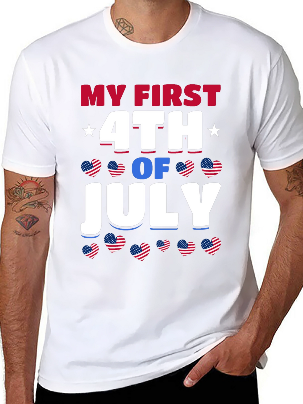 My First 4th of July Patriotic Graphic T-Shirt
