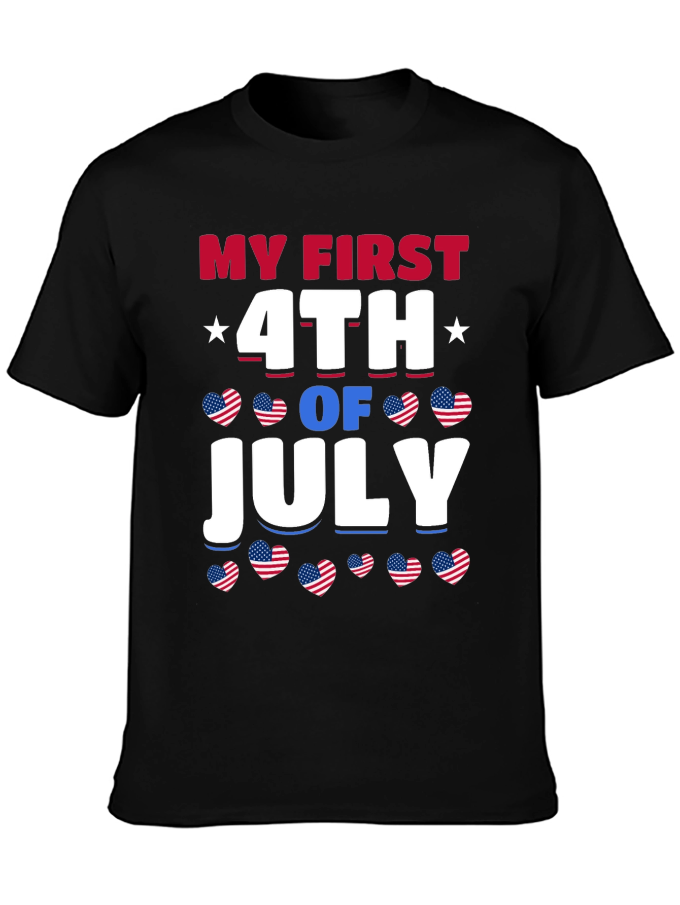 My First 4th of July Patriotic Graphic T-Shirt