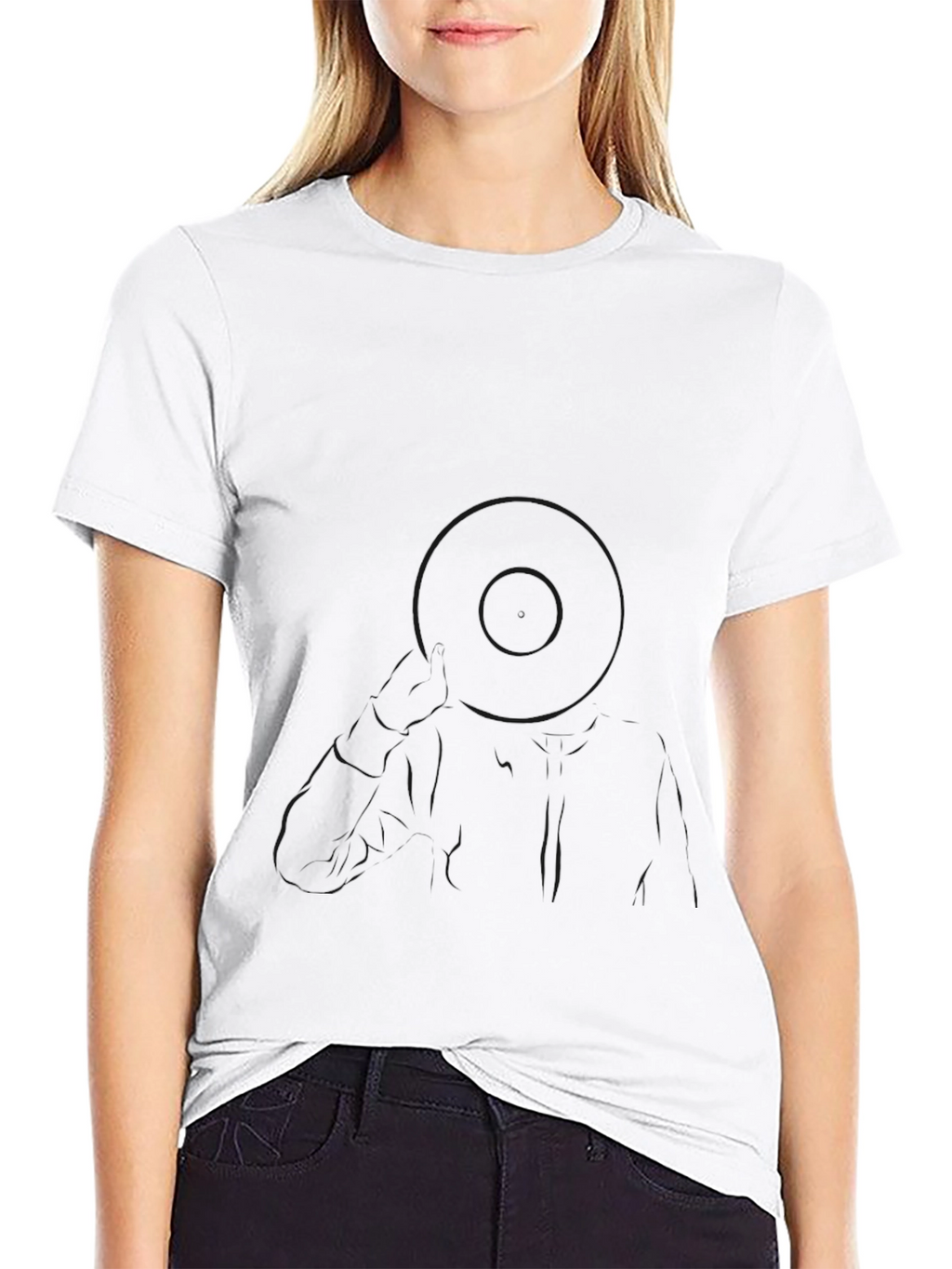 Mens Classic Solid Black T-Shirt